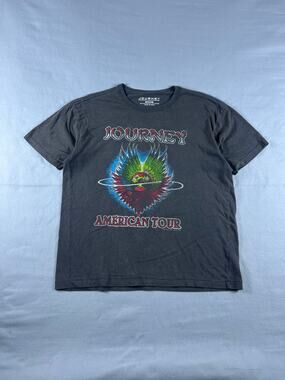 Journey American Tour 2021 Gray T-Shirt Size Medium Pre-Owned Band Concert
